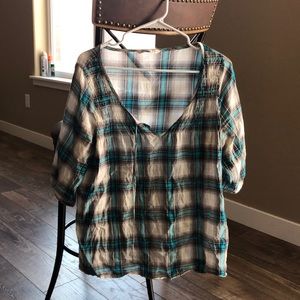 Plaid quarter shirt